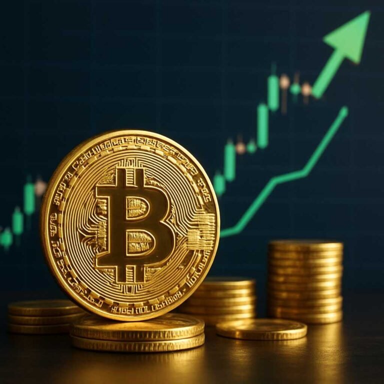 Illustration zum Artikel: Alles über den Anstieg des Bitcoin Kurses um 2% binnen eines Tages