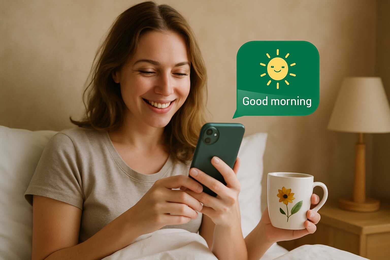 Illustration zum Artikel: So startest du mit lieben Guten-Morgen-Grüßen durch