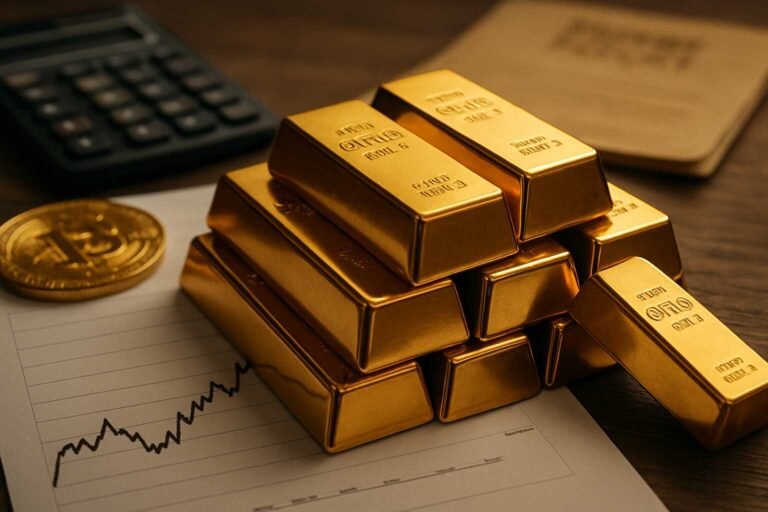 Illustration zum Artikel: In 2025 in Gold investieren? Chancen, Risiken und Experten-Tipps für dich